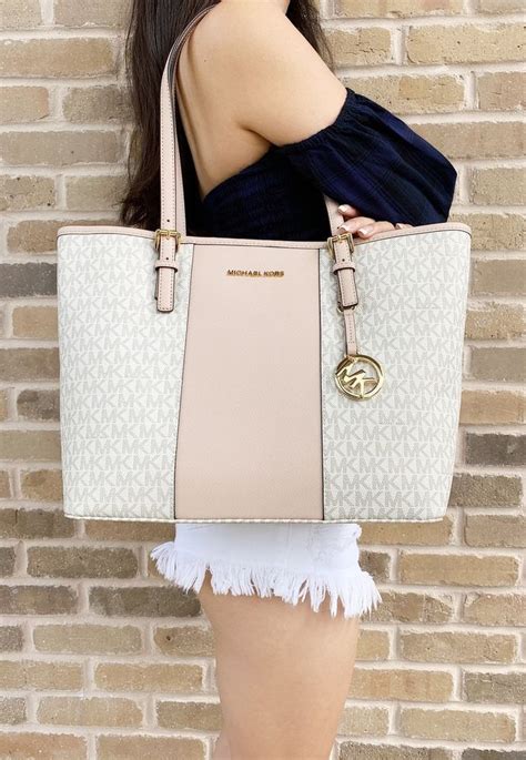 michael kors vanilla logo purse|Michael Kors purses vanilla pink.